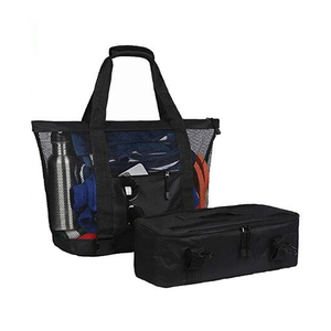 Sac de plage en maille détachable et assemblé et sac isotherme - Product Image 1