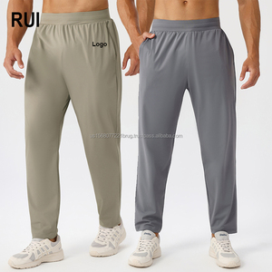 Ventes en gros de pantalons de survêtement décontractés pour hommes, taille haute, avec cordon de serrage, nouvelle arrivée, logo personnalisé, grande taille, été, sport, fitness - Product Image 1