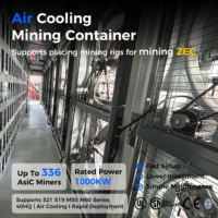 Conteneur de minage Bitcoin Drolin Box 40 pieds à refroidissement par air 1000 kW – Installation rapide, faible investissement, solution mobile pour ferme ASIC