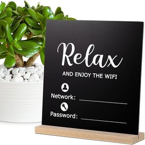 Plaque Murale En Bois Pour Mot De Passe Wifi - Décoration Pour Maison, Hôtel, Magasin, Signalétique Suspendue