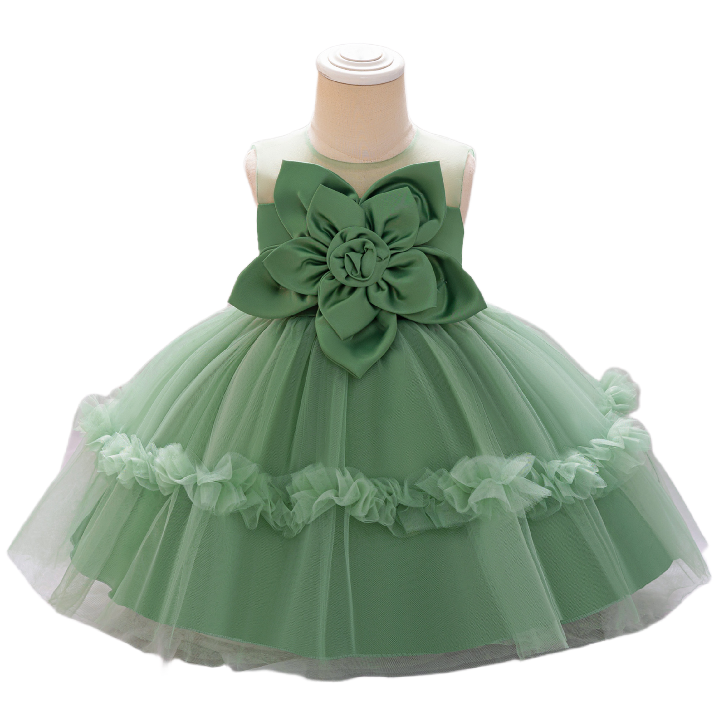 green pageant dresses for juniors Green Little Girls Pageant Dresses Ball Gown Princess Dress 222194K fo –  Viniodress main image 1