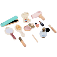 Table de Maquillage en Bois de Haute Qualité pour Enfants, Jouets d'Imitation, Trousse de Cosmétiques pour Filles, Ensemble de Maquillage Petite Princesse