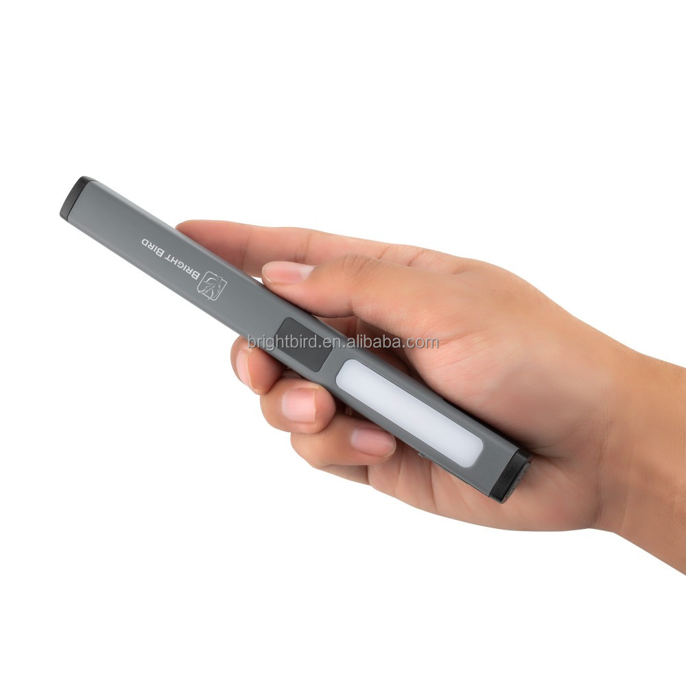 Portable Rechargeable Cob LED Flashlight Worklight with Magnetic Base Inspect Work Area with Pen-Like Design DC Power Supply