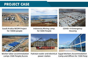 フラットパックハウスバスルームとキッチンモジュラーリビングコンテナハウスシングルルーム1室 - Product Image 2