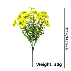 Bouquet d'orchidées artificielles <span class=keywords><strong>de</strong></span> qualité supérieure, multicolores, en soie, <span class=keywords><strong>pour</strong></span> décorations extérieures, jardinières, balcons et jardins. - Product Image 2
