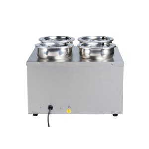 Calentador de Alimentos Eléctrico de 4L*4, Baño María de Sobremesa, Máquina Comercial para Calentar Sopas para Restaurantes, Catering y Buffet - Product Image 5