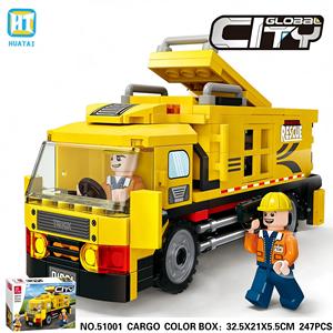 Juego de Bloques de Construcción de Plástico de Ingeniería de 247 Piezas, Escala 1:32, Serie Ciudad, Juguetes de Camiones para Niños de 5 a 7 Años - Product Image 1