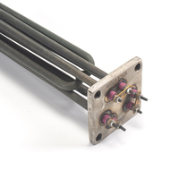 Tube chauffant électrique à bride carrée en acier inoxydable SUS316, élément chauffant à immersion de type résistance pour liquides