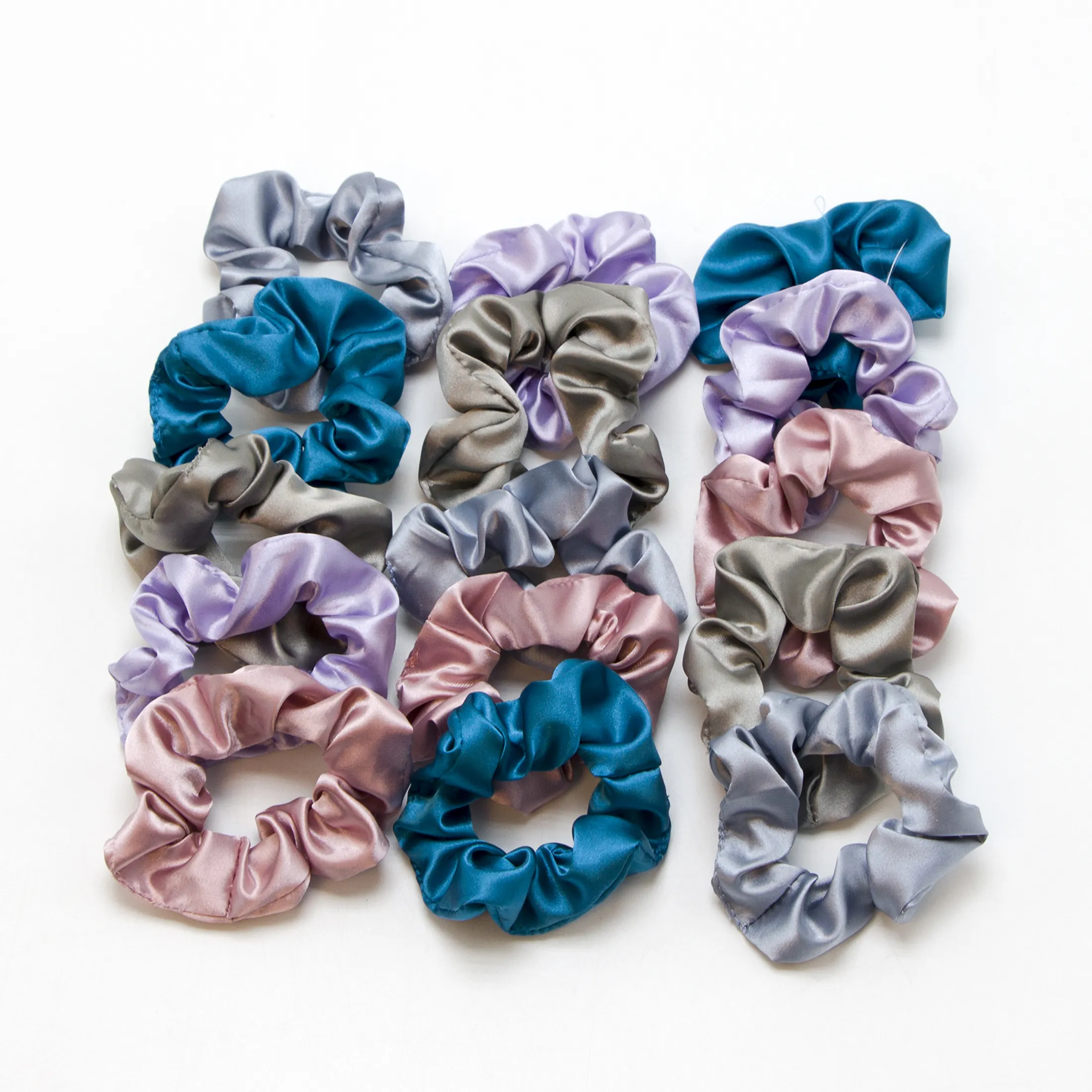 factory cheap price thin satin scrunchie satin hair scrunchies oversized scrunchies satin