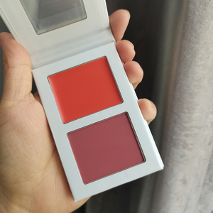 Hai Màu sắc tố cao bột và Kem Blush logo của bạn khuôn mặt má trang điểm nhãn hiệu riêng Highlighter và Blush Palette - Product Image 2