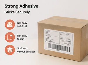 4x6 Inch Durable Smooth White Direct Thermal Barcode Labels with Scratch-Off Oil Proof Easy Tear Line Waterproof Adhesive <b>Paper</b> - Product Image 5