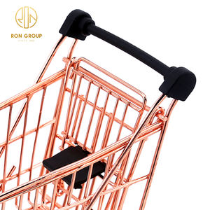 Groothandel Restaurant Keuken Mini Supermarkt Trolley Winkelwagen Staal Goud Frieten Mand Metalen Snacks Trolley - Product Image 6