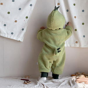 OEM ODM Newborn Babies' Winter Clothes Thickened Fur <strong>Onesie</strong> Haha Fart Crawling Clothes Toddler Pajamas Jumpsuit Clothes for <strong>Kids</strong> - Product Image 2