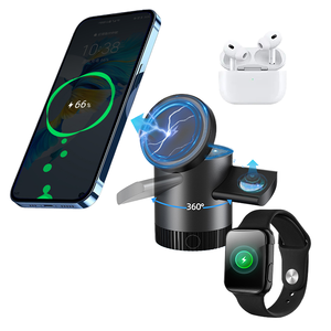 Nuovo Arrivo: Caricatore Wireless Pieghevole 3-in-1, <span class=keywords><strong>Ricarica</strong></span> Rapida 15W, Multifunzionale Magnetico con Luce Notturna e Sollevamento Touch V25 - Product Image 1