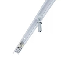 Kit de quincaillerie pour porte de placard à double battant, système de glissière de 48 pouces, acier au carbone, argenté, durable, pour usage en cuisine