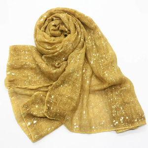 Yomo phổ biến hồi giáo long lanh TIE DYE ánh sáng lung linh khăn khăn choàng dài khăn trùm đầu cho phụ nữ Shinny bông Viscose chiếc khăn kết thúc tốt đẹp - Product Image 1