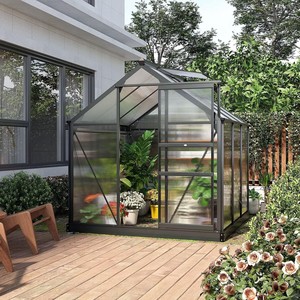 Factory Direct Sales <strong>4x6</strong> Ft Metal Walk-In <strong>Greenhouse</strong> Waterproof Easily Assembled Modern Traditional Style Backyard Hydroponic - Product Image 6
