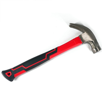 Marteau à griffes multi-outils en titane de 8 à 16 oz, acier au carbone de haute qualité, tête en fer, manche en fibre/manche en bois en fibre de verre/avec 27 mm