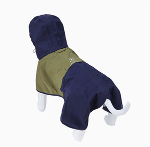 Impermeable para Perros Medianos, Chaqueta Impermeable con Capucha, Reflectante, Ajustable, con Orificio para Correa, Verde - Product Image 2