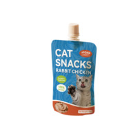 Nourriture humide pour animaux de compagnie, formule personnalisée, saveurs de lapin, poulet, crabe, en conserve, 85g/100g, sachet, nourriture humide pour chats de toutes les générations, sans additifs artificiels