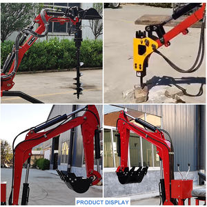 Harga grosir mesin Backhoe Atv profesional baru yang dapat ditarik Mini 9hp Atv Backhoe penggali dengan ukuran ember berbeda - Product Image 5