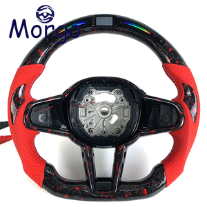Volant de direction en fibre de carbone personnalisé pour voitures BMW avec LED RPM pour M2 M3 M4 M5 F10 F20 F30 F80 F90 G20 G30 G80 G82 Style Racing - Product Image 1