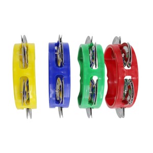 Campana de mano de 4 aros al por mayor, campana de palmadas para bebés, instrumento de percusión Orff, juguete de educación temprana para niños, para presentaciones y enseñanza. - Product Image 2