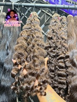 Meilleures ventes : Cheveux bruts non traités du Cambodge, tissage de cheveux bouclés indiens ondulés, fournisseur d'extensions naturelles, vente en gros de cheveux indiens vierges bruts