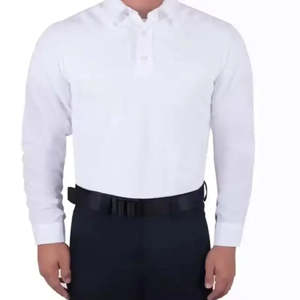 Camisa de Uniforme de Guardia de Seguridad Negra para Hombre, Manga Larga, Poliéster, Ropa de Trabajo Táctica con Bolsillos para Servicio de Guardia, Talla XL - Product Image 5