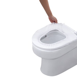 Protège-siège de toilette jetable extra large en tissu non tissé pour hôtels et voyages - Product Image 2