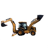 Mini-chargeuse rétrocaveuse 4x4 avec moteur diesel CE EPA de fabrication chinoise, capacité de charge nominale de 8 tonnes, chargeur frontal pour tracteur agricole