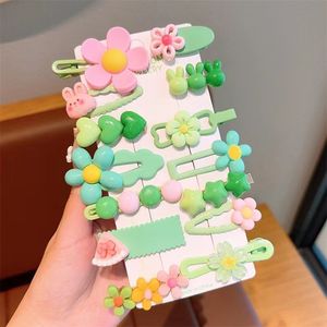 Fermagli per capelli per bambini in plastica colorata per ragazze con dopamina da cartone animato per frangia laterale per feste - Product Image 3