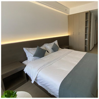 Ensemble de chambre d'hôtel standard design moderne Bilido avec cadre de lit pour chambre à coucher appartement ensembles complets de meubles pour chambre