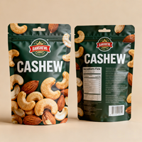 Sachets personnalisés en plastique pour biscuits, sachets souples en aluminium pour noix de cajou, avec impression sur mesure