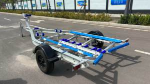 <span class=keywords><strong>Remorque</strong></span> de <span class=keywords><strong>bateau</strong></span> en aluminium de 19 pieds anticorrosion à <span class=keywords><strong>essieu</strong></span> unique pour bateaux de 17 à 18 pieds en vente avec couchettes en poly avec VIN et DOT - Product Image 4