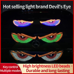 Panel de visualización de ojo de <span class=keywords><strong>demonio</strong></span> LED USB para coche, luces decorativas para parabrisas de ventana de camión, nueva condición, <span class=keywords><strong>ojos</strong></span> del diablo para camión de autobús - Product Image 3