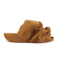Casquette de baseball structurée Hanway BSCI personnalisée en tissu éponge Oxford 5 panneaux, doublure satinée, suède, Dobby, à pois, léopard, argyle, motif fruits, style sportif, type Dad Hat