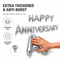 Ballon en aluminium de 16 pouces pour la fête de l'anniversaire de mariage, 10ème, 50ème anniversaire, ballon « Joyeux Anniversaire » pour l'anniversaire de mariage