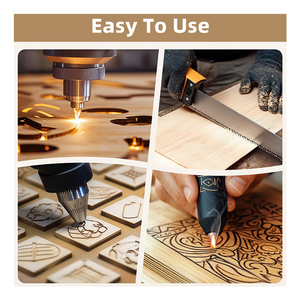 Entrepôt américain 40 feuilles de <span class=keywords><strong>contreplaqué</strong></span> de tilleul 12x16 pouces de 2mm d'<span class=keywords><strong>épaisseur</strong></span> pour jouets artisanaux de bricolage découpés au laser - Product Image 5