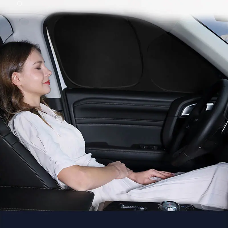 Parasol para ventana lateral de coche, parasol, parabrisas delantero y trasero, cubierta protectora de ventana completa de privacidad para Tesla Model X, accesorios para coche