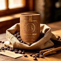 Caja de Cilindro Biodegradable para Empaque de Café en Tubo de Papel Kraft Personalizado OEM con Revestimiento de Papel de Aluminio, Certificación FSC, FDA y BRC