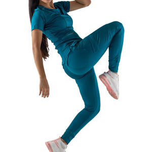 YH OEM Custom Medical Scrub Sets Top Pantalones Clínica de enfermería Infinity Ankara Scrubs Trabajo Hospital Uniformes Conjuntos con etiqueta privada - Product Image 1