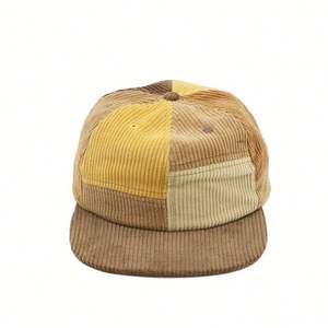 Gorra Snapback con logotipo bordado personalizado de alta calidad, gorra Snapback de moda con hebilla ajustable de pana no estructurada - Product Image 1