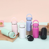 Nouvelle gourde isotherme en acier inoxydable de 200 ml pour enfants avec poignée et bouchon, tasse de voyage miniature, gourde isotherme pour étudiants et écoliers