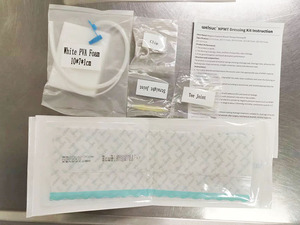 Peralatan rias terapi luka tekanan negatif, termasuk tabung spons hitam dengan bantalan, lapisan perekat konektor medis - Product Image 4