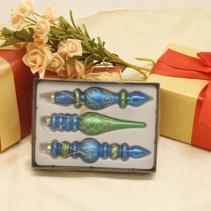 Décoration de Noël artisanale en verre, vente chaude d'usine, ornements de Noël suspendus faits à la main, couleurs personnalisables - Product Image 6