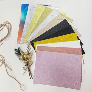 จีน 13x18 ซม. 20 ชิ้นต่อถุง ซองใส่รู<span class=keywords><strong>ป</strong></span>ภาพเคลือบกลิตเตอร์เมทัลลิกแบบกำหนดเองพร้อมหน้าต่าง - Product Image 2