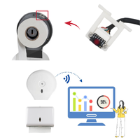 Sensor Pemantauan Tingkat Dispenser Handuk Katun dan Tisu Toilet CNDingtek NB-IoT DF400 di Kamar Mandi