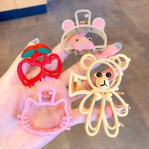 Pinza de Metal para agarre de oso de Color café para niña pequeña, herramienta mágica para cabeza de coleta, <span class=keywords><strong>Clip</strong></span> de tiburón, novedad - Product Image 3