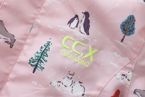 สินค้าใหม่ขายส่งในตลาดจีน เสื้อแจ็คเก็ตสีชมพูสำหรับเด็กผู้หญิง เสื้อโค้ทเด็ก - Product Image 4